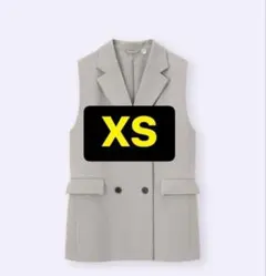 GU ダブルブレストベスト Z+E XSサイズ　　ベージュ