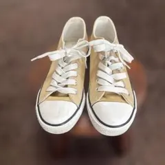 ベージュ キッズスニーカー22.0cm