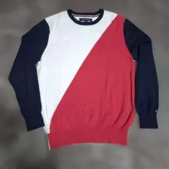 TOMMY HILFIGER ニットセーター S/P ホワイト/レッド/ネイビー