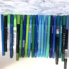 【最低価格】カラーペン 寒色 22本 セット