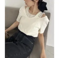 【CAPRICIEUX LE'MAGE】レイヤードアシメネックTのサムネイル