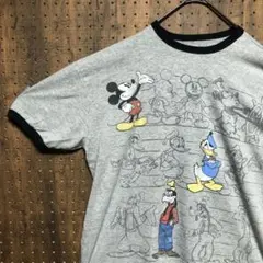 ディズニー　リンガーTシャツ　サイズM　SMA285