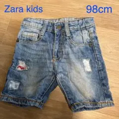 Zara kids デニムパンツ デニムハーフパンツ　98cm