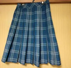 コスプレ用 制服風 チェック柄プリーツスカート ウエスト69 丈60