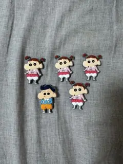 クレヨンしんちゃん ぷっくりラバー マグネット　2個セット
