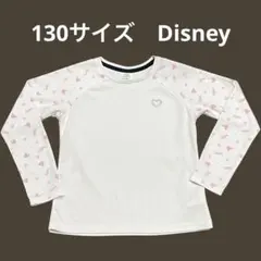 42♡Disney ミッキー 130 長袖カットソー ホワイト IGNIO