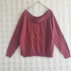 archives ニット M くすみピンク オフショル 春秋 薄手 きれいめのサムネイル