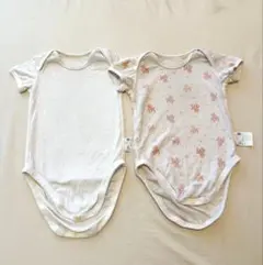 UNIQLO ベビー肌着　メッシュボディースーツ　半袖　90cm 2枚セット