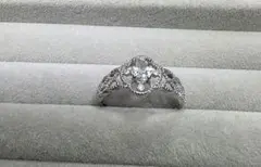 ✨水晶✨透かし デザインリング