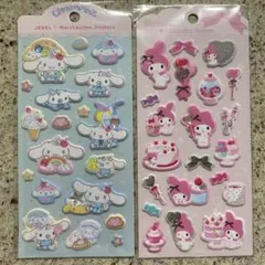 【正規品】サンリオ ジュエルマシュマロステッカーズ　シナモンロール　マイメロディのサムネイル