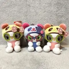 パンダハローキティ レトロサングラスマスコット キティ携帯型メモ帳