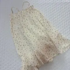 しまむら　softcheeseさん　花柄キャミワンピース