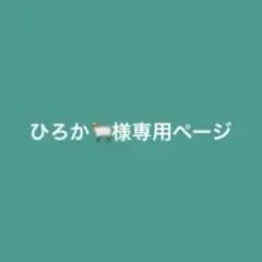 ひろか様専用ページ