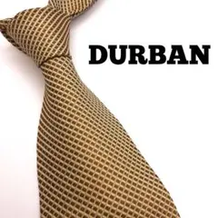 【DURBAN】 ダーバン ネクタイ 金 茶 ビジネス 上質 シルク