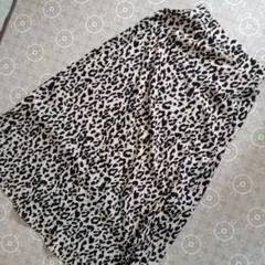 ヒョウ柄ロングスカート フリーサイズ