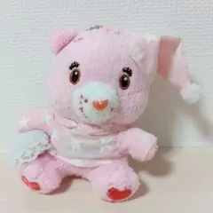 3.ケアベア　ぬいぐるみキーホルダー　うすピンク