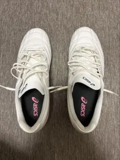asics PRO 3サッカーシューズ ホワイト/ピンク - メルカリ
