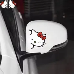 即購入OK⭐︎キティちゃんステッカー　カーステッカー　サイドミラーステッカー