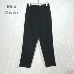 Mila Owen（ミラオーウェン）タック入り ハイウエスト テーパードパンツ
