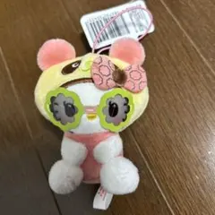 【新品タグ付】レトロサングラスマスコット【パンダハローキティ／グリーン】