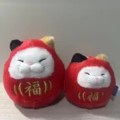 【AMUFUN】豆しば三兄弟　ひげまんじゅう　福だるま　みーさま　2点セット