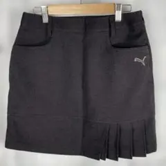 Puma ブラック プリーツスカートレディースLサイズ