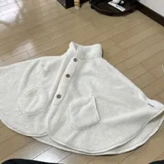 aroma room ポンチョ　ケープコート ホワイト