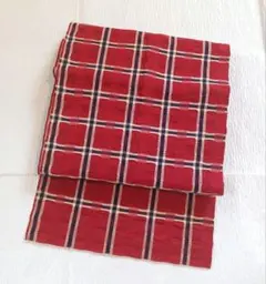 今月末までの出品　赤い名古屋帯