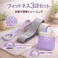 新品未使用】フィットネス3点セット！トレーニングメニュー付き 即購入 