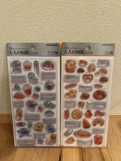 【正規品】大人の図鑑シール　3Dビジュアルコレクション　パン編　クラゲ編