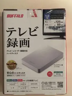 BUFFALO 1.0TB 外付けハードディスク HD-PNF1.0U3-BWE