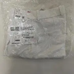 新品⭐︎股下65cm UNIQLOタックワイドパンツ ホワイトM