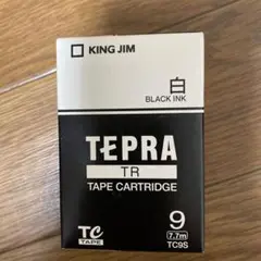KING JIM TC9S テプラ　テープカートリッジ　白 9mm幅×7.7m
