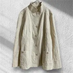 noa-ge ノアージュ　テーラードジャケット　薄手　羽織り　コットン　Lサイズ