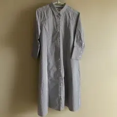 UNIQLO ストライプ柄 長袖シャツワンピース S
