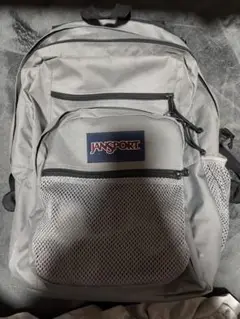 JANSPORT グレー リュック メッシュポケット付き