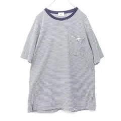 LACOSTE ラコステ ボーダー ワンポイント ロゴ Tシャツ カットソー