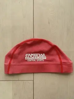 CENTRAL SPORTS 水泳帽 M 赤　セントラルスポーツ