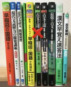 学習参考書まとめ売り 難関私大文系 早稲田 国語 大学受験 バラ売り可