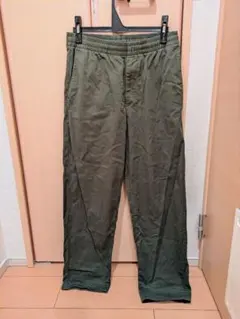 オリーブグリーン イージーパンツ カーゴ 男女兼用 ユニセックス メンズサイズ