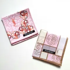《2枚セット》未使用品 イヴサンローラン ハンカチ 大判