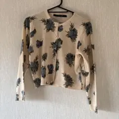 an3 ローズプリントカーディガン