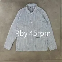 R by 45rpm ヒッコリーストライプ カバーオール ワークジャケット