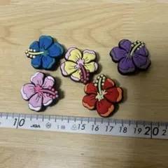 【5個セット】ハイビスカス ジビッツ クロックス アクセサリー