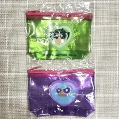 パワーパフガールズ　マチ付きクリアポーチ　2点