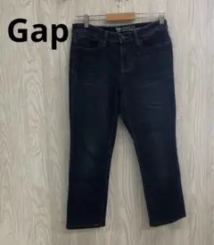 z-367 Gap ストレートカフ デニムパンツ ダークブルー