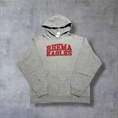 【JERZEES】カレッジ系パーカー L 杢グレー RHEMA EAGLES