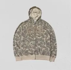 美品 OLD GAP y2k カモフラ 迷彩 フルジップ パーカー hoodie