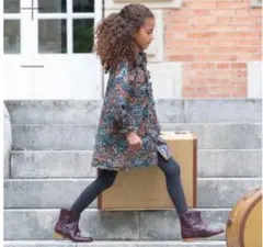 Bonpoint フローラルワンピース　ボンポワン　リバティ　6y