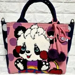 916 デニム＊リメイク＊パンダ＊バッグ＊トートバッグ